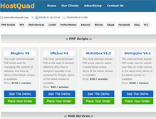 Tablet Screenshot of hostquad.com